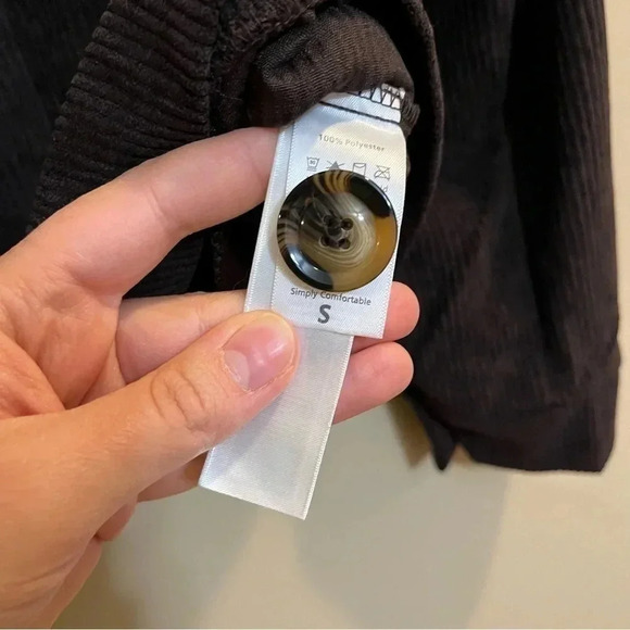 LuLaRoe Size Small S Berlin Jacket The Great Outdoor Brown Corduroy Shacket - Picture 4 of 8